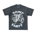 SAINT VANITY GRIFFIN SKETCH WASHED GREY VINTAGE T‑SHIRT