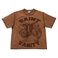 SAINT VANITY GRIFFIN SKETCH WASHED BROWN VINTAGE T‑SHIRT
