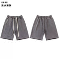 SAINT VANITY Vintage Rhinestone Shorts - Black Grey