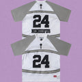 Trapstar "NONEOFUS" Raglan Football Jersey - White/Grey